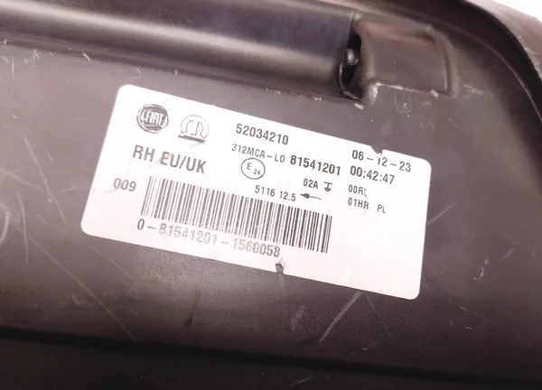 Farol Halógeno Direito Frontal Fiat 500 LIFT image 6