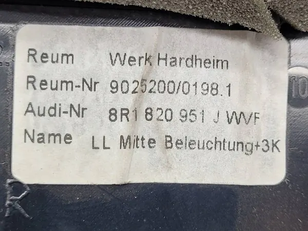 Grade de Ar Central Audi Q5 8RB 8R1820951J image 8