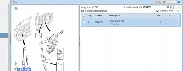 Elevador de vidro Volvo XC90 2005 com motor image 4