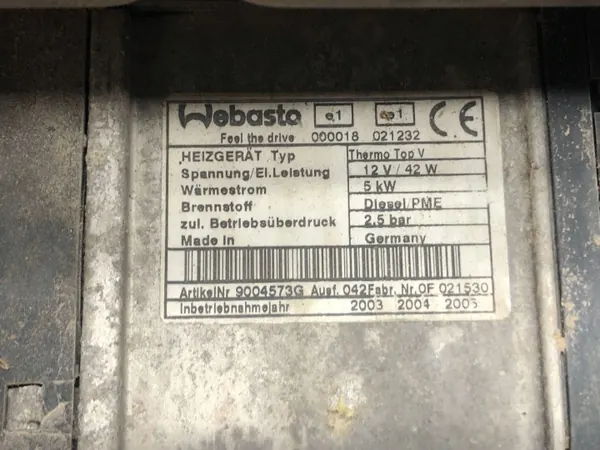 2006 VW Touran I Calefacción Webasto 1K0815065D image 5