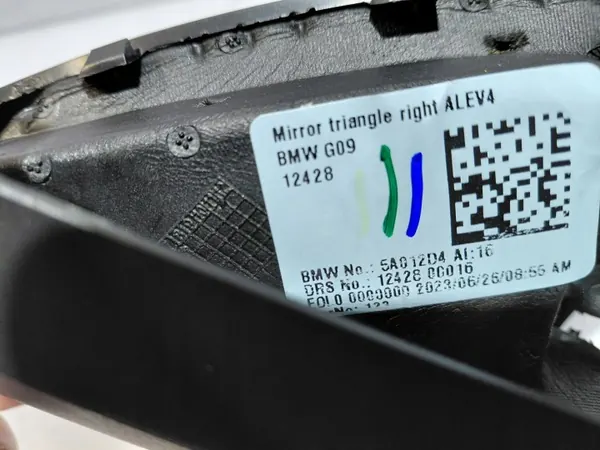 Altavoz triángulo espejo BMW XM G09 OEM 5A67405 image 9