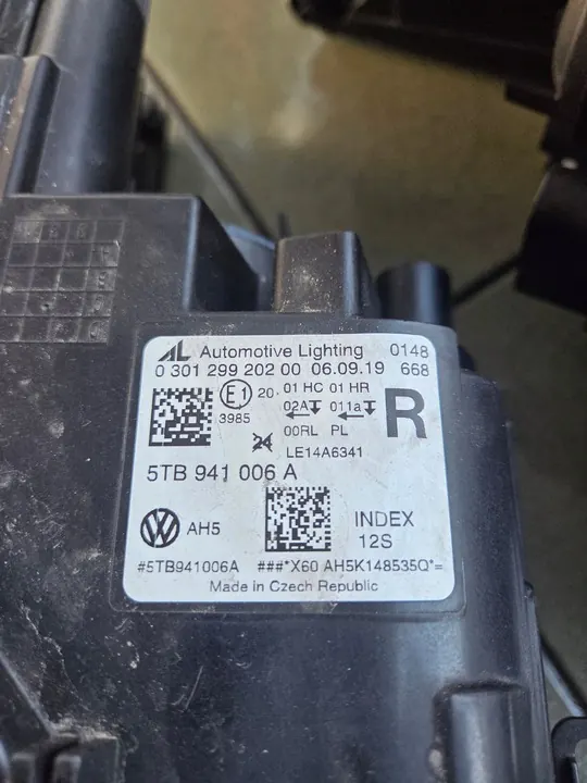 Faróis VW Touran 5TB 2015 H7 OEM 5TB941005A 5TB941006A image 3
