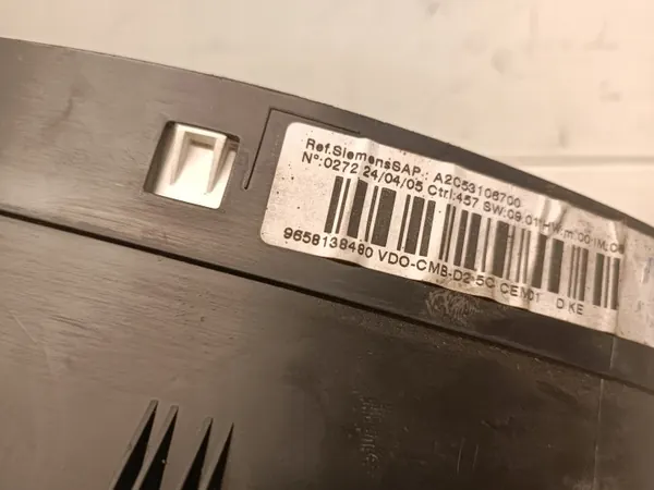 Peugeot 407 Instrumententafel OEM 9658138480 image 3