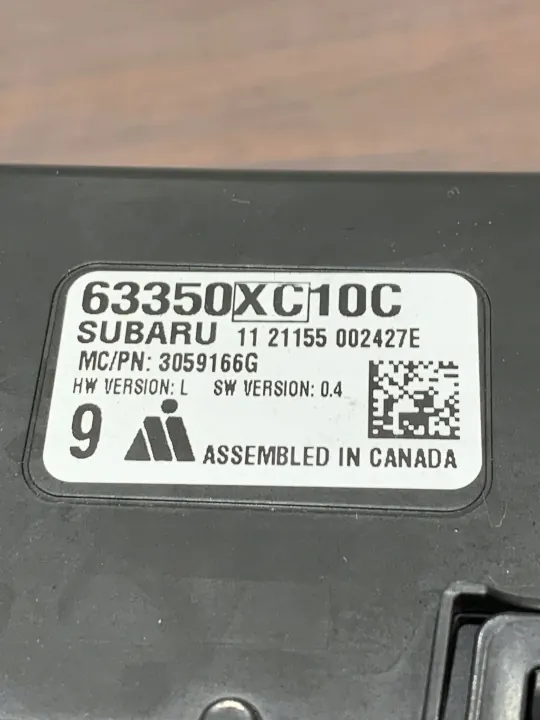 Módulo de portón Subaru Ascent OEM 63350XC10C image 6