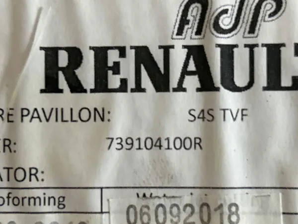 2018 Smart ForFour II W453 Tapis de toit 739104100R image 8