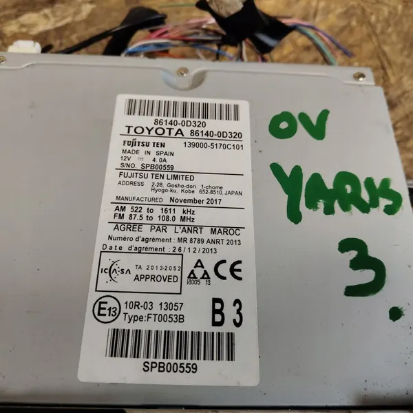 OEM 86140-0D320 Radio Navi Scherm voor Toyota Yaris III image 5