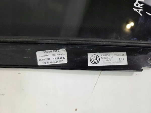 Vidro lateral esquerdo OEM 3G8845297E para VW Arteon 2019 image 5