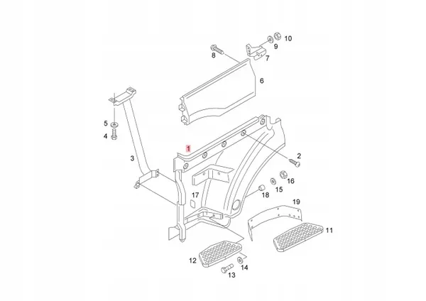 OEM 81.61510-0923 Pare-boue gauche pour MAN TGS TGX image 9