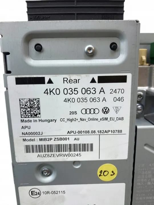 MMI-Einheit Audi Q8 2019 OEM 4K0035063A - Gebraucht image 8