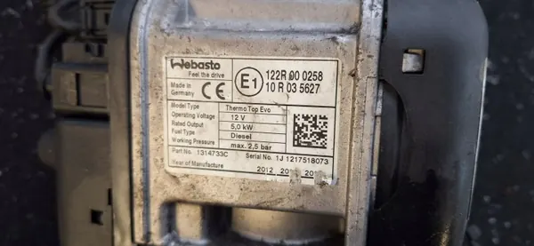 Calefactor auxiliar Webasto 1314974B para Opel Astra J image 4