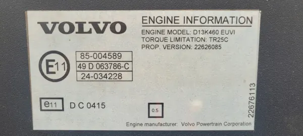 Moteur Volvo D13K460 - 460CH, Faible Kilométrage, Occasion image 3