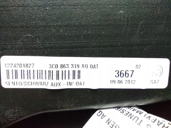 Armstöd OEM 3C0863319AP 3AB Svart Begagnad image 9