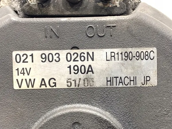 ALTERNATOR VW TOUAREG 3.6 280HV 02-13 image 4