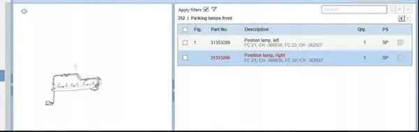 VOLVO S60 II V60 Farol Halógeno Direito LED 31353290 image 5