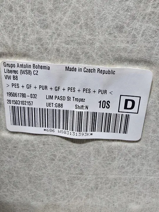 Luz techo VW Passat B8 OEM 3G0857551D image 7