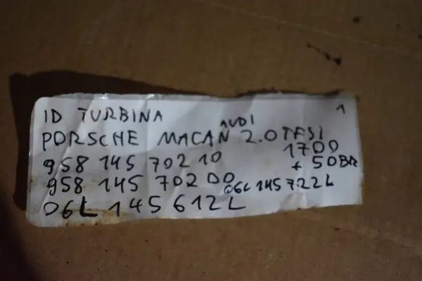 Turbo para Porsche Macan 2.0 TFSI Audi 1 image 5