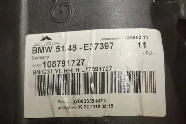 Isolation acoustique OEM 7375755 pour BMW 5 Touring G31 image 6