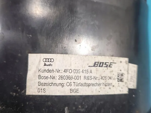 Audi A6 C6 Luidspreker OEM 4F0035415A - Gebruikt image 3