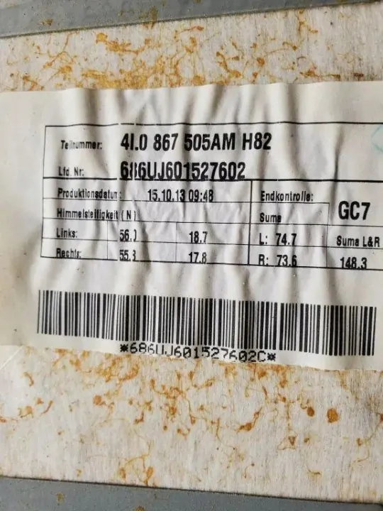 OEM 4L0867505AM S-Line Kattoverho Musta Audi Q7 image 3