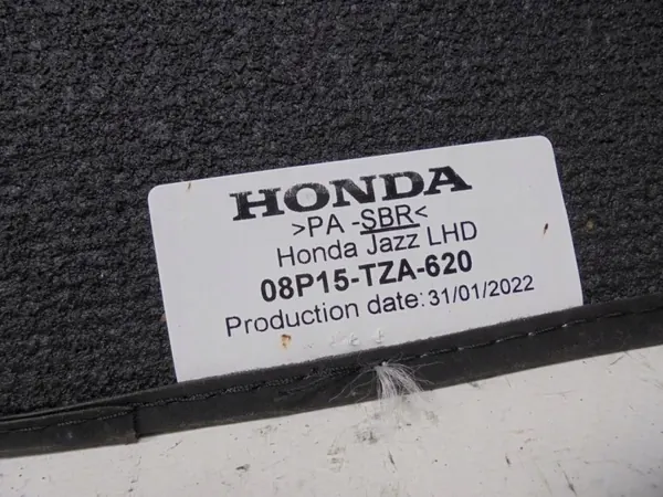OEM 08P15-TZA-620 samettimatot-sarja Honda Jazzille image 7