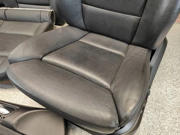 BMW X6 E71 Comfort Seats Black Leather Heated Set OEM 9146207 image 5
