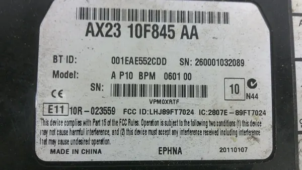 OEM AX2310F845AA Bluetooth-moduuli Jaguar XF:lle image 4
