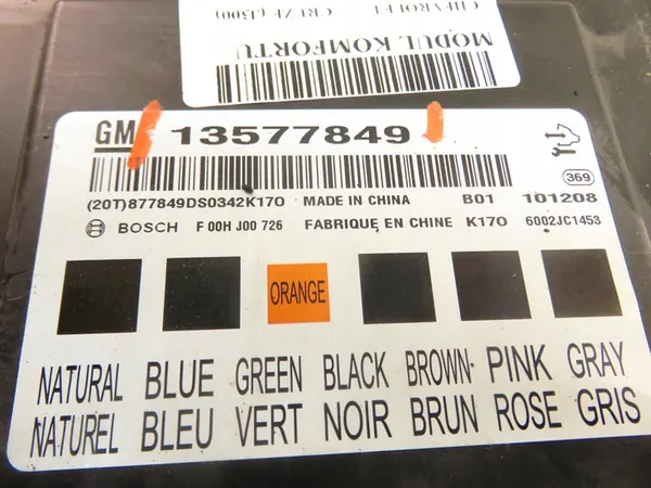 Módulo de conforto Chevrolet Cruze (J300) 13577849 image 10