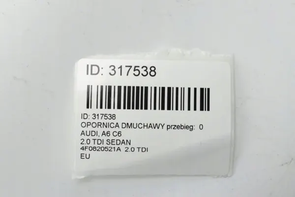 Audi Gebläsewiderstand OEM 4F0820521A - Gebraucht image 6