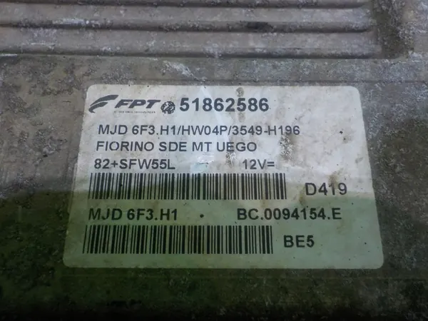 Unité de contrôle moteur FIAT FIORINO 1.3 M-JET 51862586 image 3