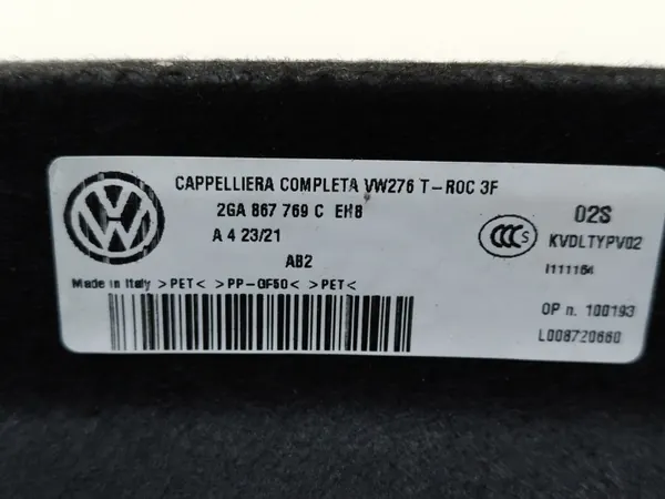 Estante maletero trasero VW T-Roc OEM 2GA867769C Usado image 6