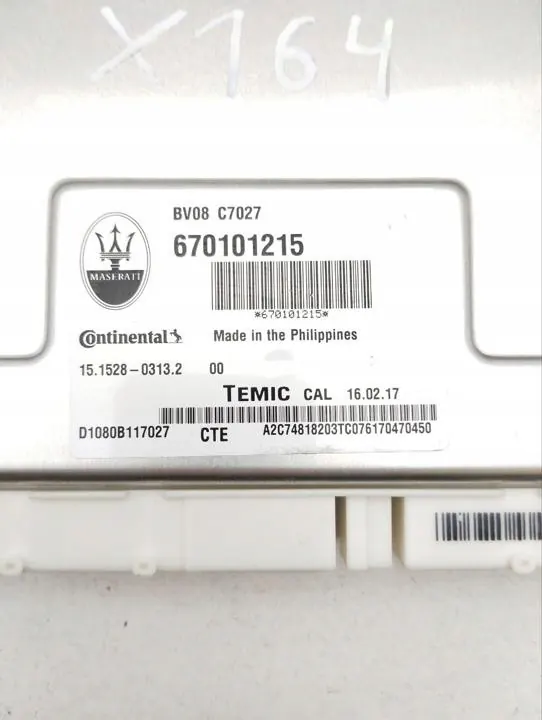 Maserati Levante 2017 Ilmajousitusmoduuli OEM 670101215 image 7