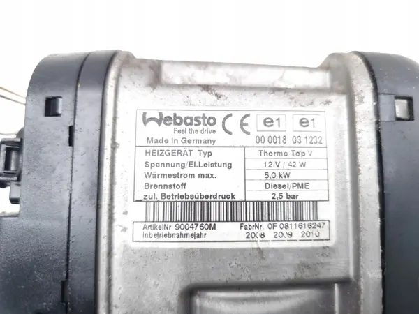Land Rover Webasto Lämmitys OEM 9004760M - Käytetty image 7