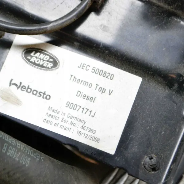Webasto Lämmitys OEM 9007171J Land Rover Range Rover Sport image 6