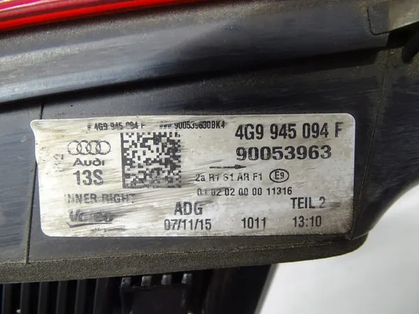 Luz trasera derecha Audi A6 C7 4G9945094F image 8