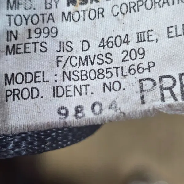 Toyota NSB085TL66P Rücksitzgurt - Gebrauchtes OE-Teil image 4