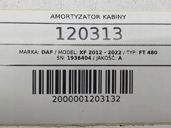Fahrerhausdämpfer OEM 1936404 für DAF XF 106 2021 image 6