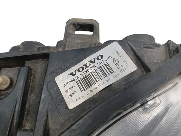 Vasen etu Xenon-ajovalo Volvo V60 I S60 II (13-18) image 3