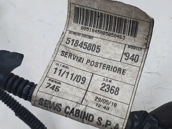 Bakre PDC-kabel Alfa Romeo Giulietta 940 OEM 51845805 image 3