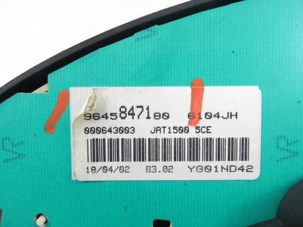 Compteur Peugeot 206 OEM 9645847180 image 6