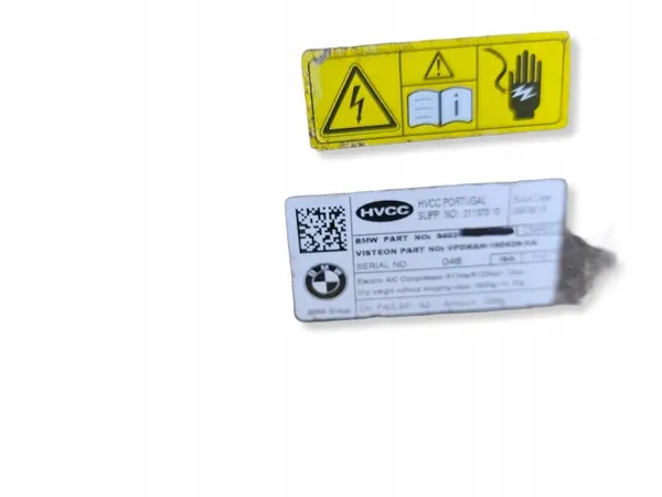 BMW i3 I01 Sähkömoottori Ilmastointikompressorin Käyttö image 10