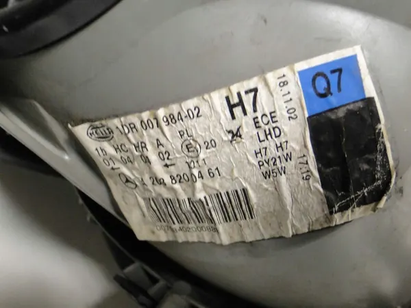 RECHTS LAMP H7 MERCEDES C-KLASSE 203 SPORT COUPE image 7