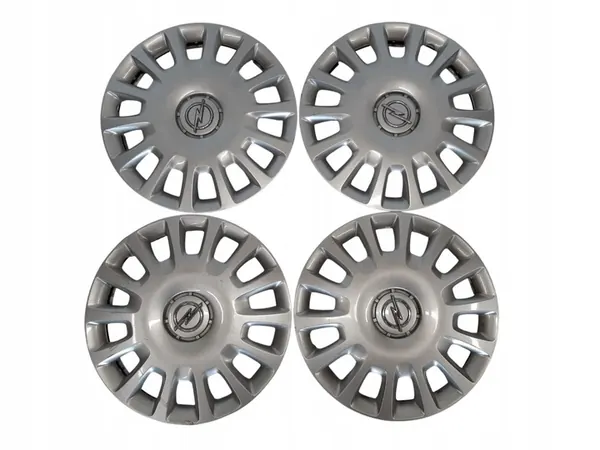 4× Coprimozzi Opel OE Originali 14" Argento image 2