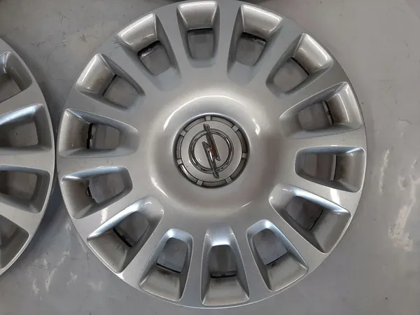 4× Coprimozzi Opel OE Originali 14" Argento image 3