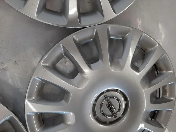 4× Coprimozzi Opel OE Originali 14" Argento image 4