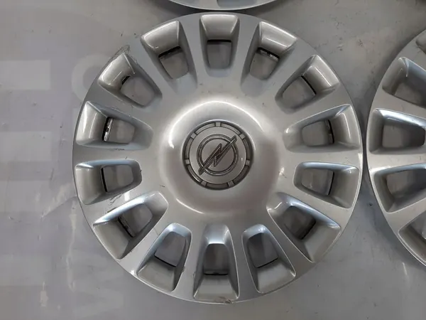 4× Coprimozzi Opel OE Originali 14" Argento image 5
