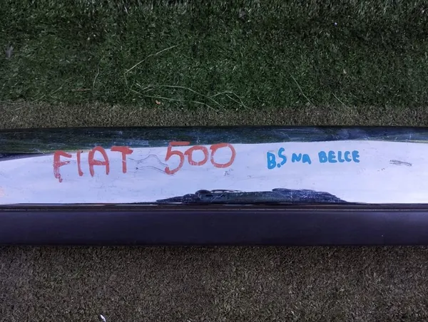 Bakre stötfångartrim Fiat 500 07- Krom 735436783 image 2