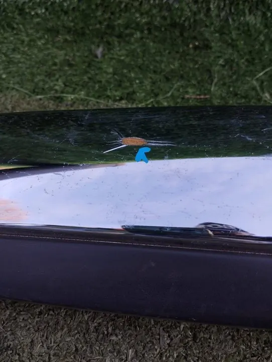 Bakre stötfångartrim Fiat 500 07- Krom 735436783 image 3