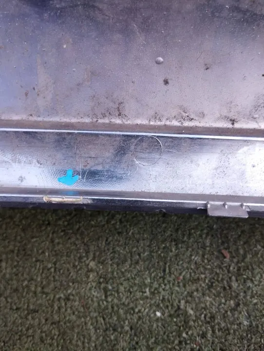 Bakre stötfångartrim Fiat 500 07- Krom 735436783 image 9