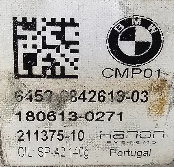 Compressore Originale BMW/MINI - F39 F45 F46 F48 F54 F55 F60 - 6842619 image 2