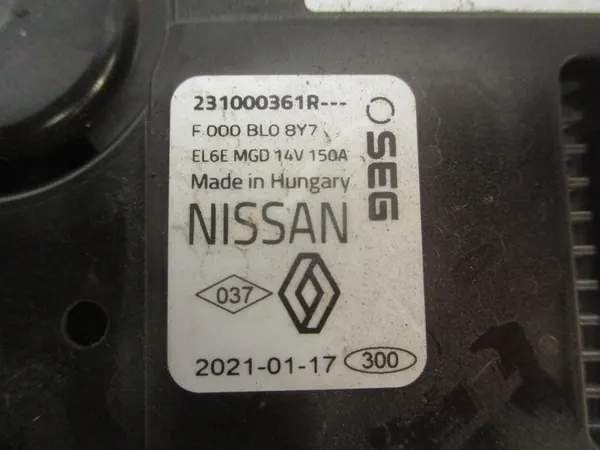 Vaihtovirtageneraattori 1.0 Renault Clio V 231000361r image 4